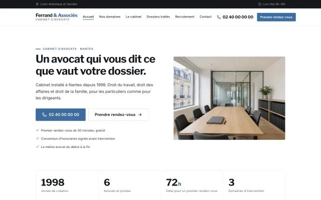 Page d’accueil du modèle libéral