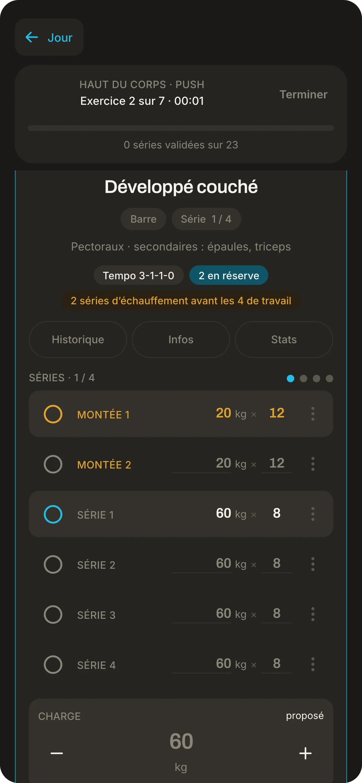 A session in progress · MyFitGoo