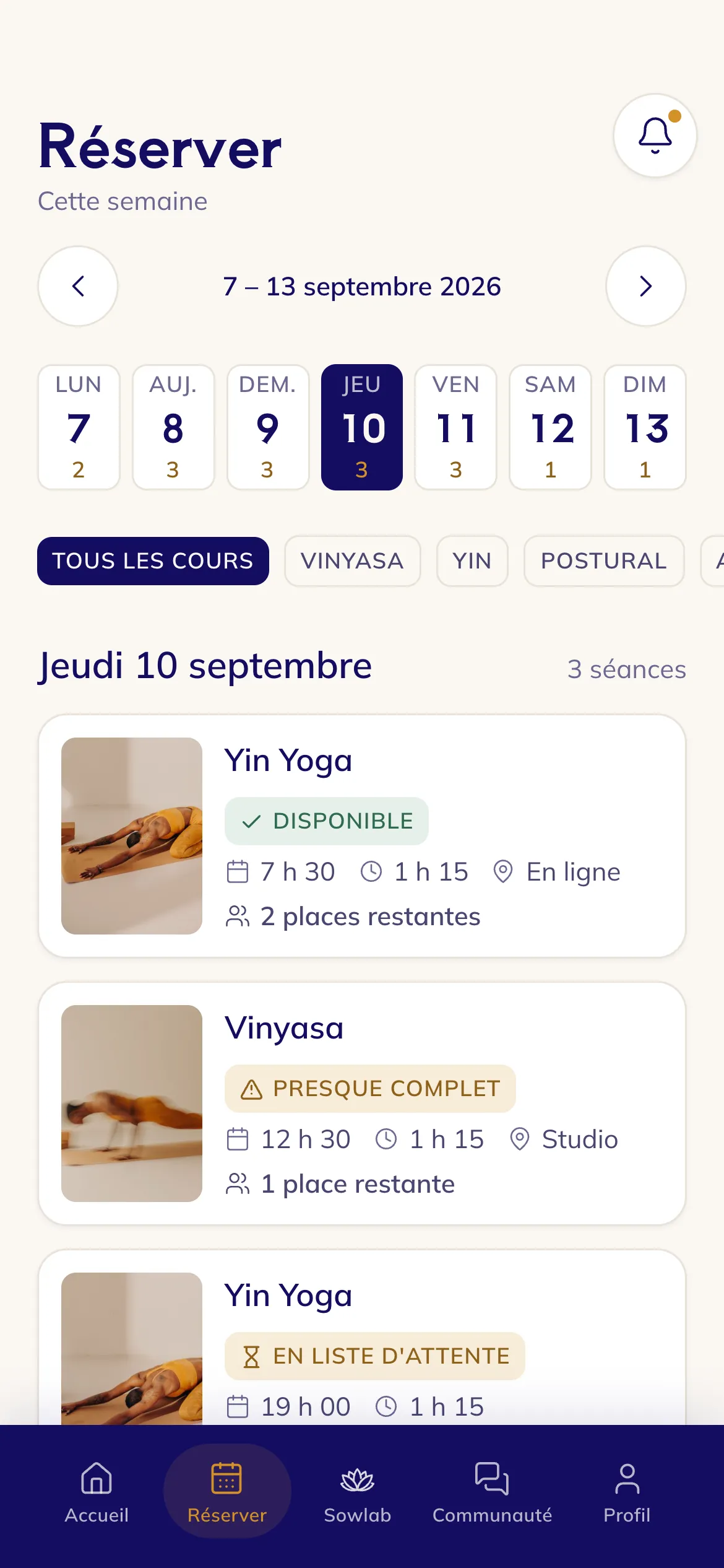 Booking · Inspiration Yoga